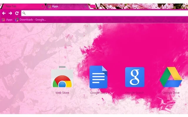 Beautiful Pink Chrome theme - Screenshot 2