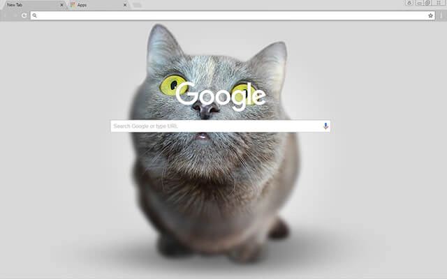 Big Head Kitten Chrome theme - Screenshot 2