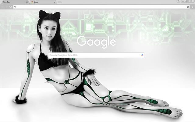 Bionic Catwoman Chrome theme - Screenshot 2