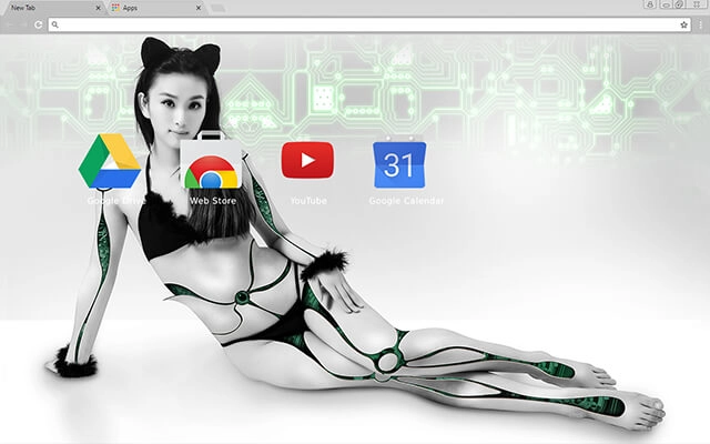 Bionic Catwoman Chrome theme - Screenshot 3