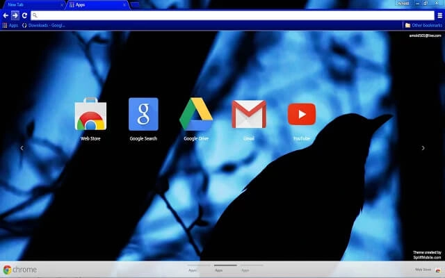 Black Bird Chrome theme - Screenshot 2