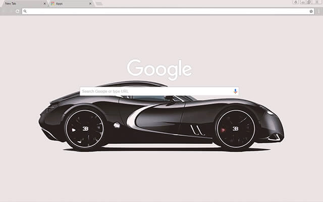 Black Bugatti Chrome theme - Screenshot 2