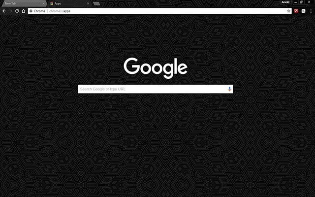 Black Design Chrome theme - Screenshot 2