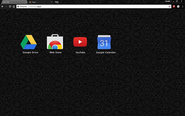 Black Design Chrome theme - Screenshot 3