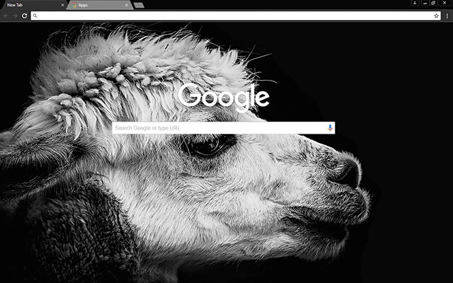 Black Lama Chrome theme - Screenshot 2