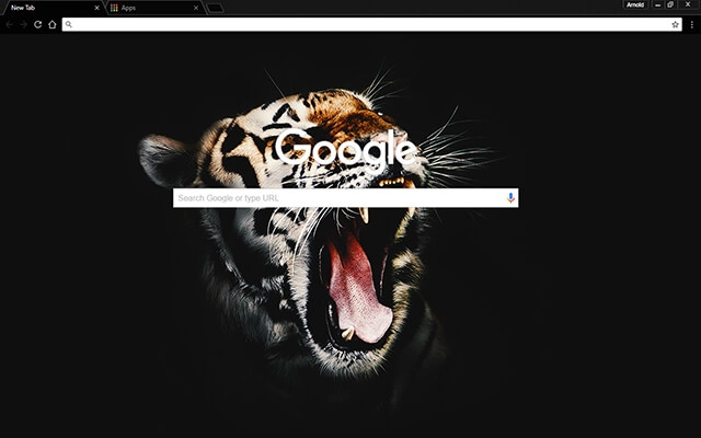 Black Tiger Chrome theme - Screenshot 2