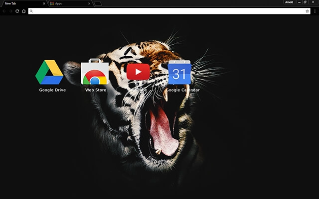 Black Tiger Chrome theme - Screenshot 3