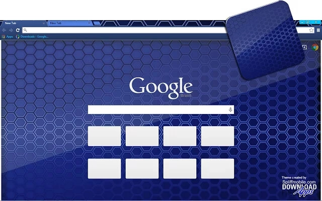 Blue Colmeia Chrome theme - Screenshot 2