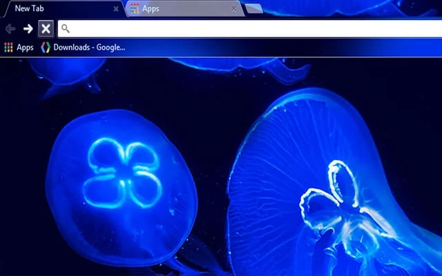 Blue JellyFish Chrome theme - Screenshot 3
