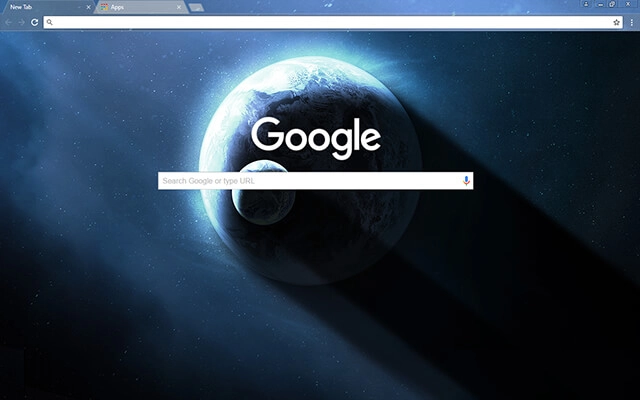 Blue Planet Chrome theme - Screenshot 2