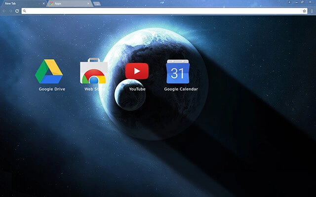 Blue Planet Chrome theme - Screenshot 3
