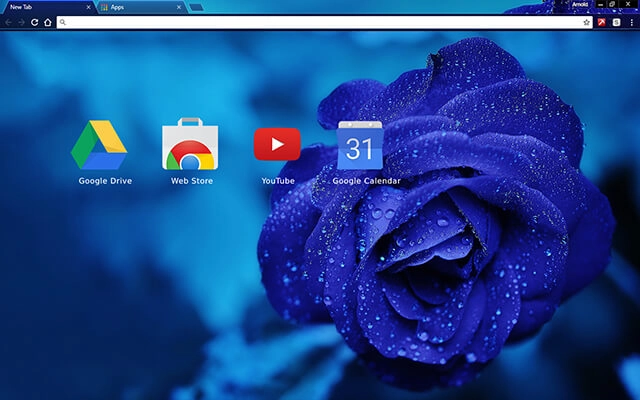 Blue Rose Chrome theme - Screenshot 3