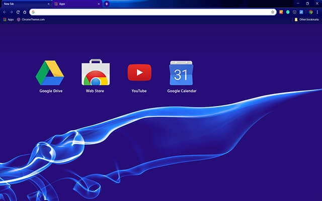 Blue Smoke Chrome theme - Screenshot 3