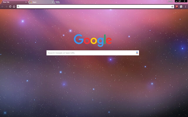 Blurred Space Chrome theme - Screenshot 2