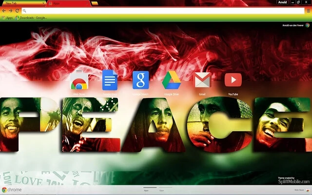 Bob Marley HD Chrome theme - Screenshot 2