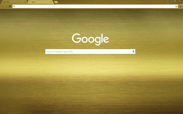 Brushed Gold Chrome theme - Screenshot 2