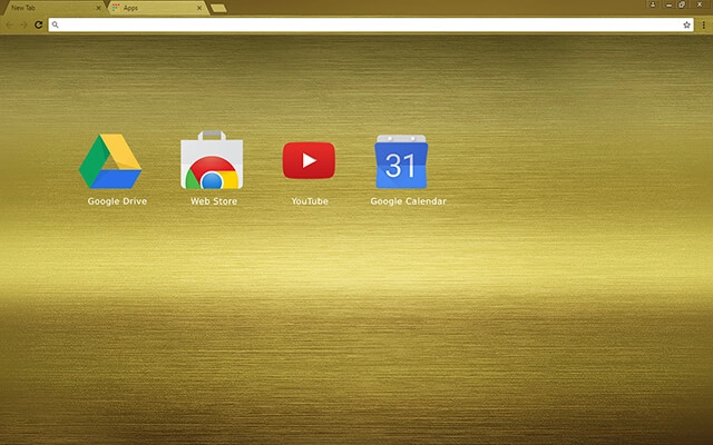 Brushed Gold Chrome theme - Screenshot 3