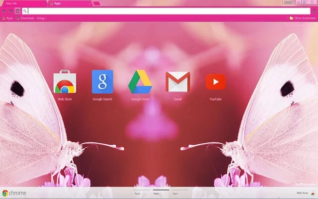 Butterflies Chrome theme - Screenshot 2