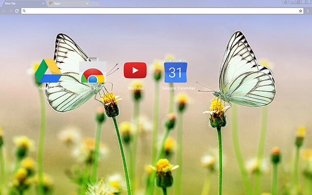 Butterfly Heaven Chrome theme - Screenshot 3