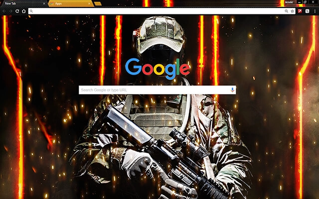 Call Of Honor Chrome theme - Screenshot 2