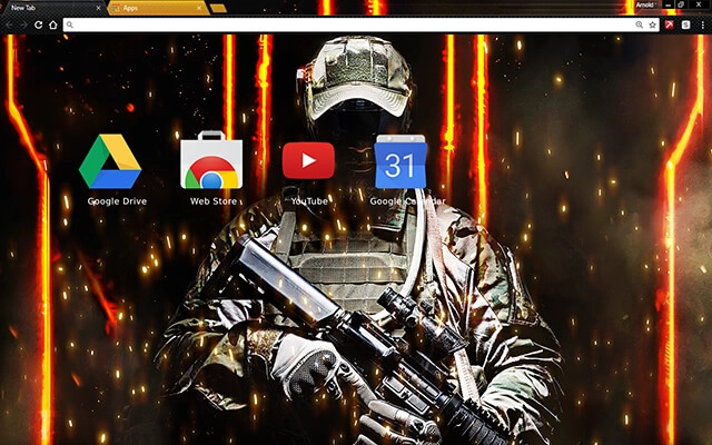 Call Of Honor Chrome theme - Screenshot 3