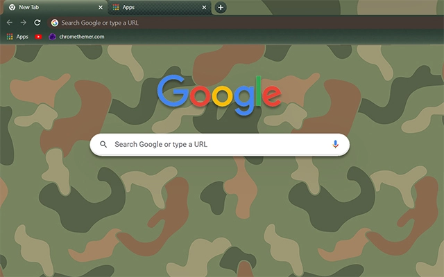 Camouflage Chrome theme - Screenshot 2