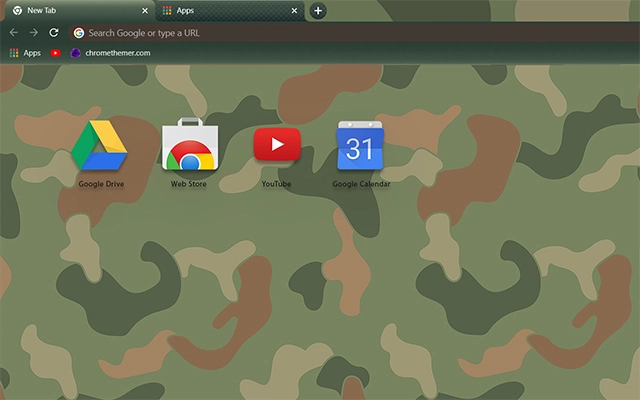 Camouflage Chrome theme - Screenshot 3