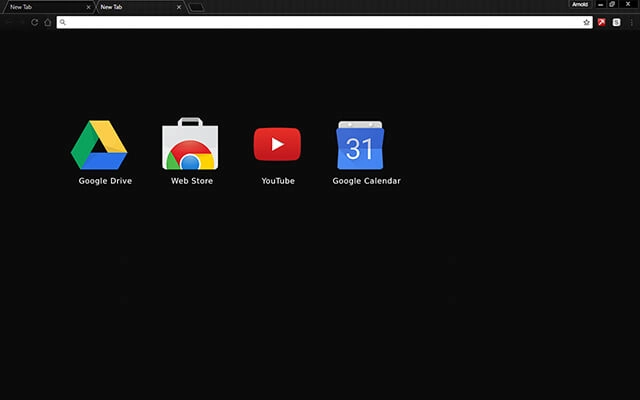 Carbon Blackout Chrome theme - Screenshot 3