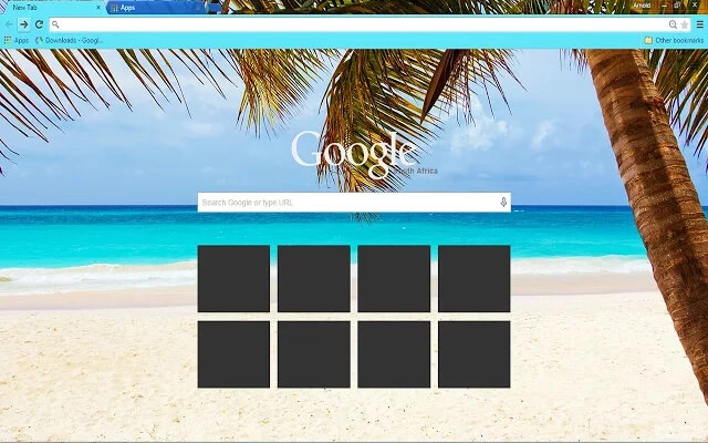 Caribbean Blue Theme