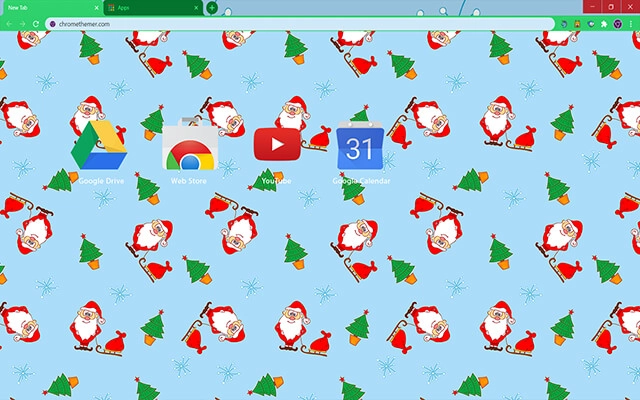Cartoon Santa Claus Chrome theme - Screenshot 3