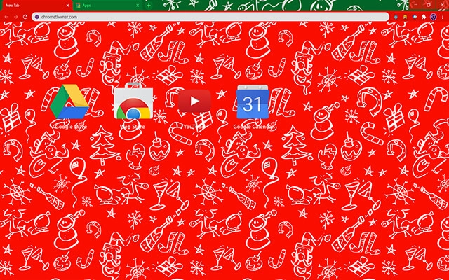 Christmas Doodles Chrome theme - Screenshot 3