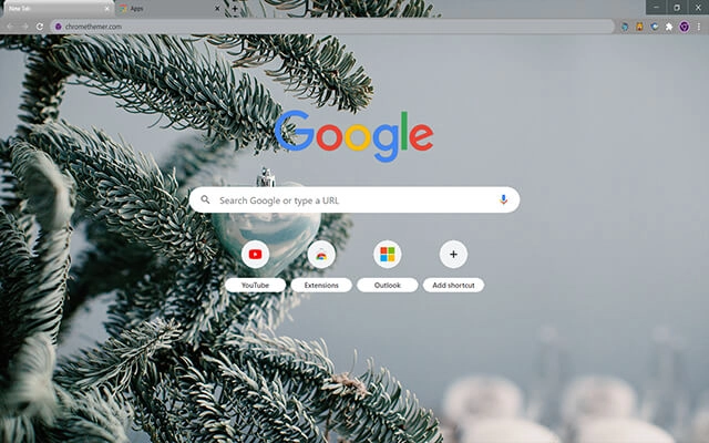 Christmas for One Chrome theme - Screenshot 2