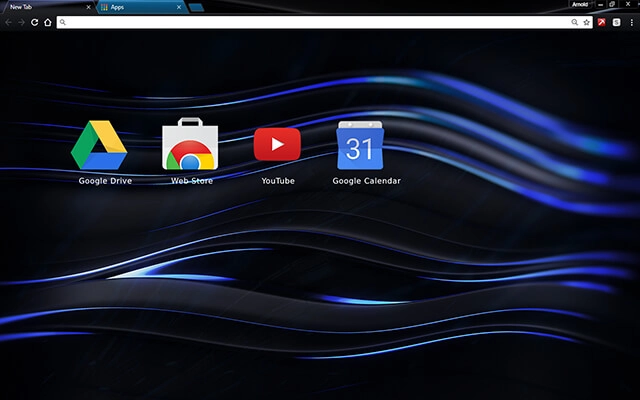 Chromatic Blue Chrome theme - Screenshot 3
