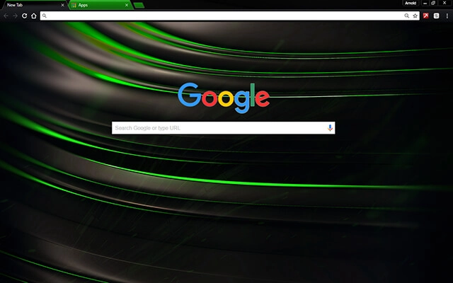 Chromatic Green Chrome theme - Screenshot 2