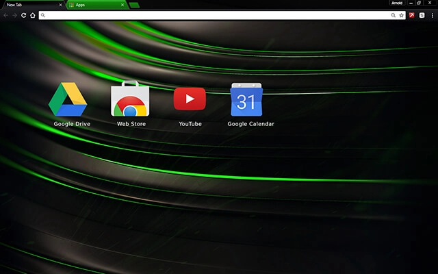 Chromatic Green Chrome theme - Screenshot 3