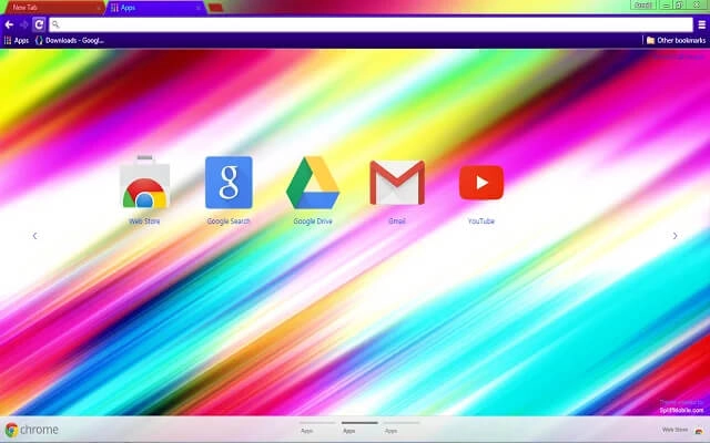 Color Blast Chrome theme - Screenshot 2