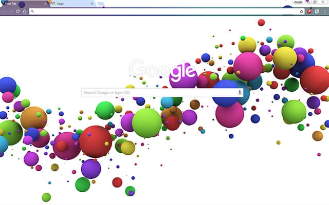 Color Splash Chrome theme - Screenshot 2
