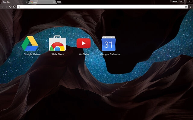 Cosmic Canyon Chrome theme - Screenshot 3