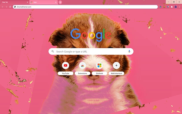 Cute Puppy Chrome theme - Screenshot 2