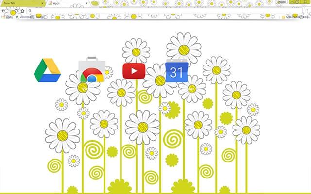 Daisies Chrome theme - Screenshot 3