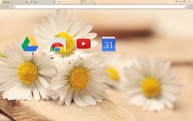 Daisy Days Chrome theme - Screenshot 3