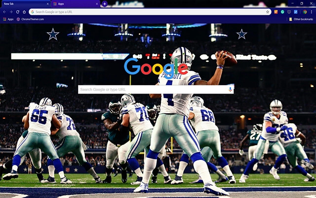 Dallas Cowboys Chrome theme - Screenshot 2