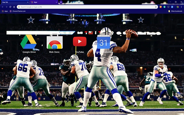 Dallas Cowboys Chrome theme - Screenshot 3