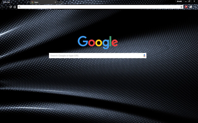 Dark Fiber Chrome theme - Screenshot 2