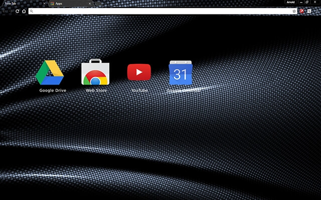 Dark Fiber Chrome theme - Screenshot 3