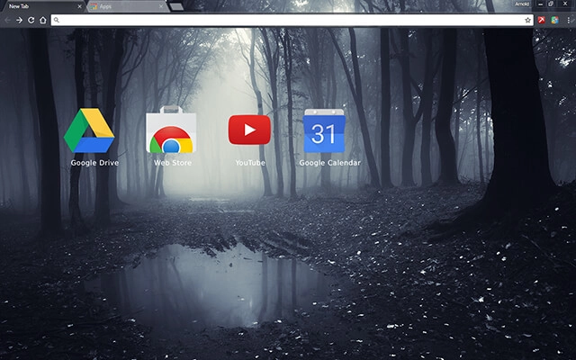 Dark Forest Chrome theme - Screenshot 3
