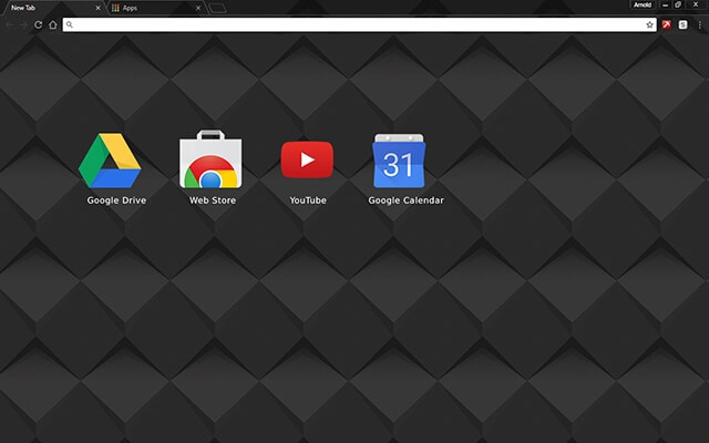 Dark Shader Chrome theme - Screenshot 3