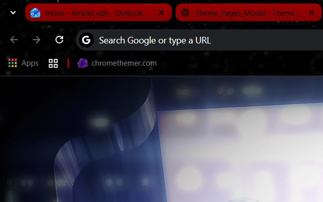 Darth Vader Chrome theme - Screenshot 2