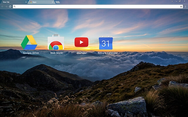Dawn Mountain Chrome theme - Screenshot 3