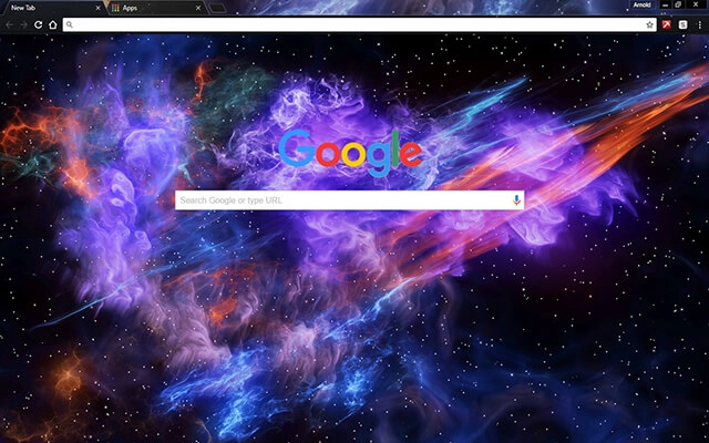 Deep Space Chrome theme - Screenshot 2